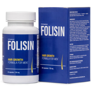 Folisin - 60 Capsule, Integratore per la Calvizie per favorire Crescita dei Capelli