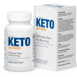 Keto Actives - 60 Capsule, Integratore Dimagrante che Attiva la Chetogenesi