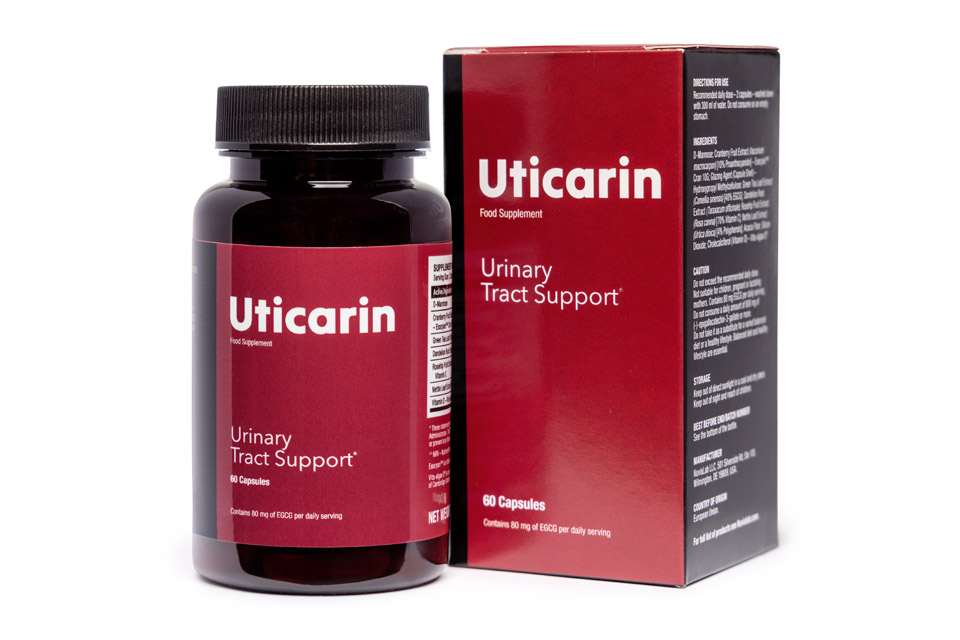 Uticarin - 60 Capsule, Integratore per Supporto alle vie Urinarie